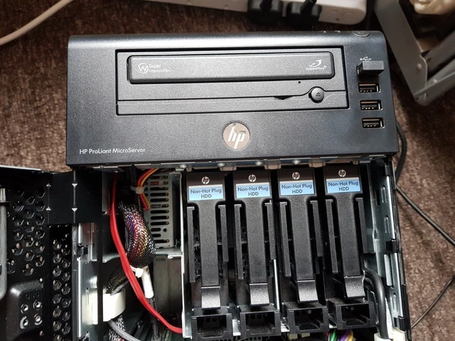 HP ProLiant MicroServer HSTNS-5151 HDD無/メモリー4GB/通電/BIOS確認